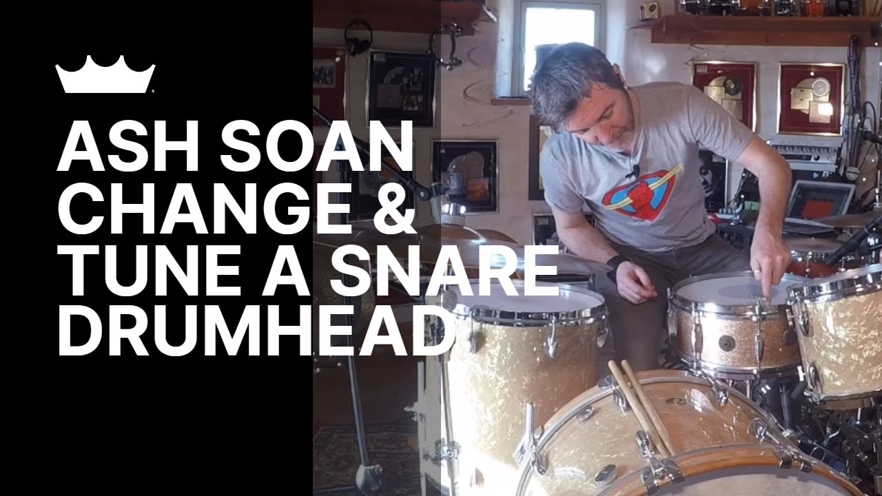 Ash Soan: Change and Tune A Snare Drumhead | Remo