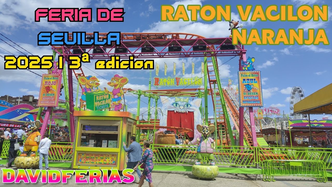 Ratón Vacilón (Naranja) - Feria de Sevilla 2025 |🎡| DavidFerias |🎡|
