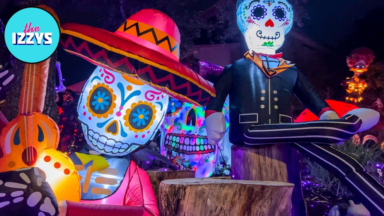 OVER THE TOP DAY OF THE DEAD HALLOWEEN DECORATIONS!
