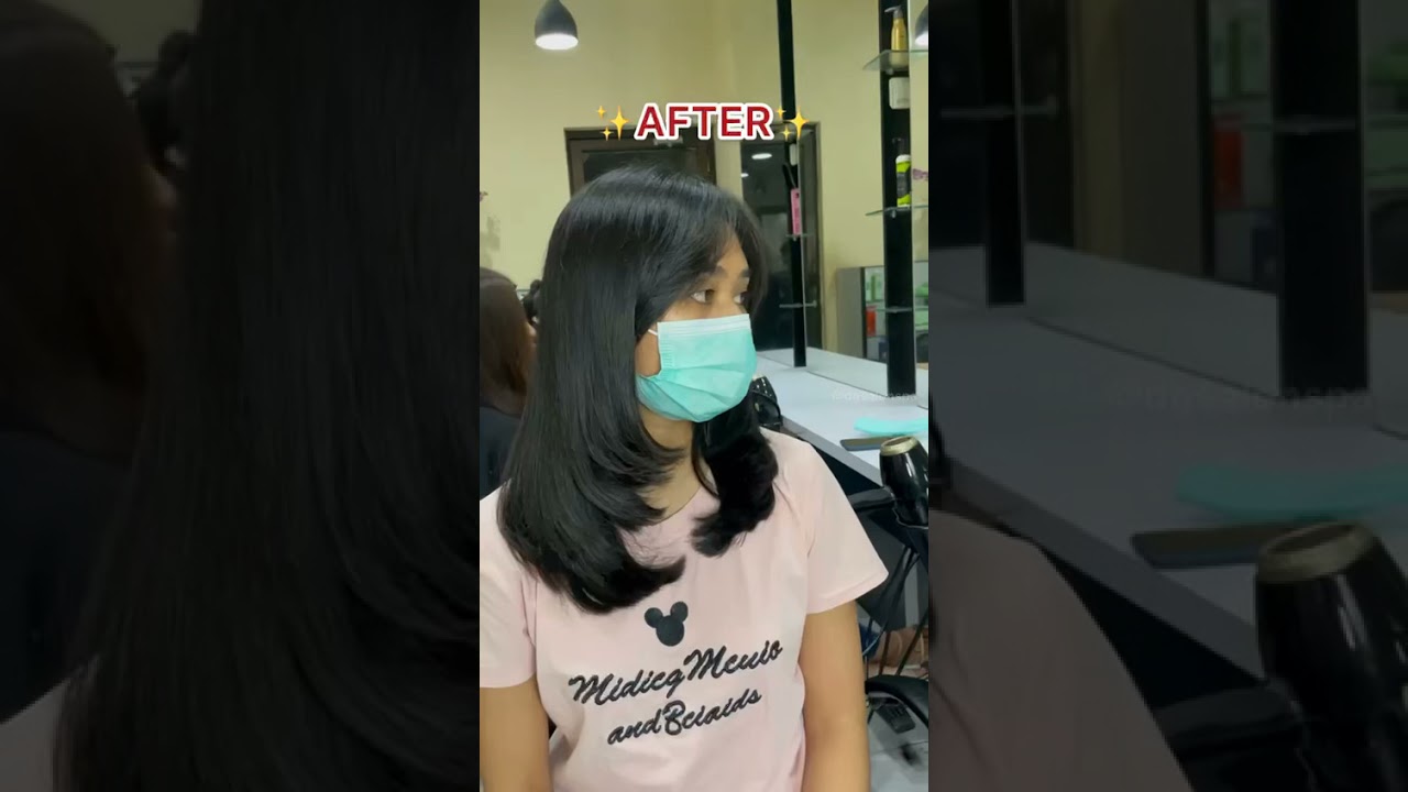 Before - After   Haircut profesional look #viral #hairstyling #salonbali #haircut #hairdresser