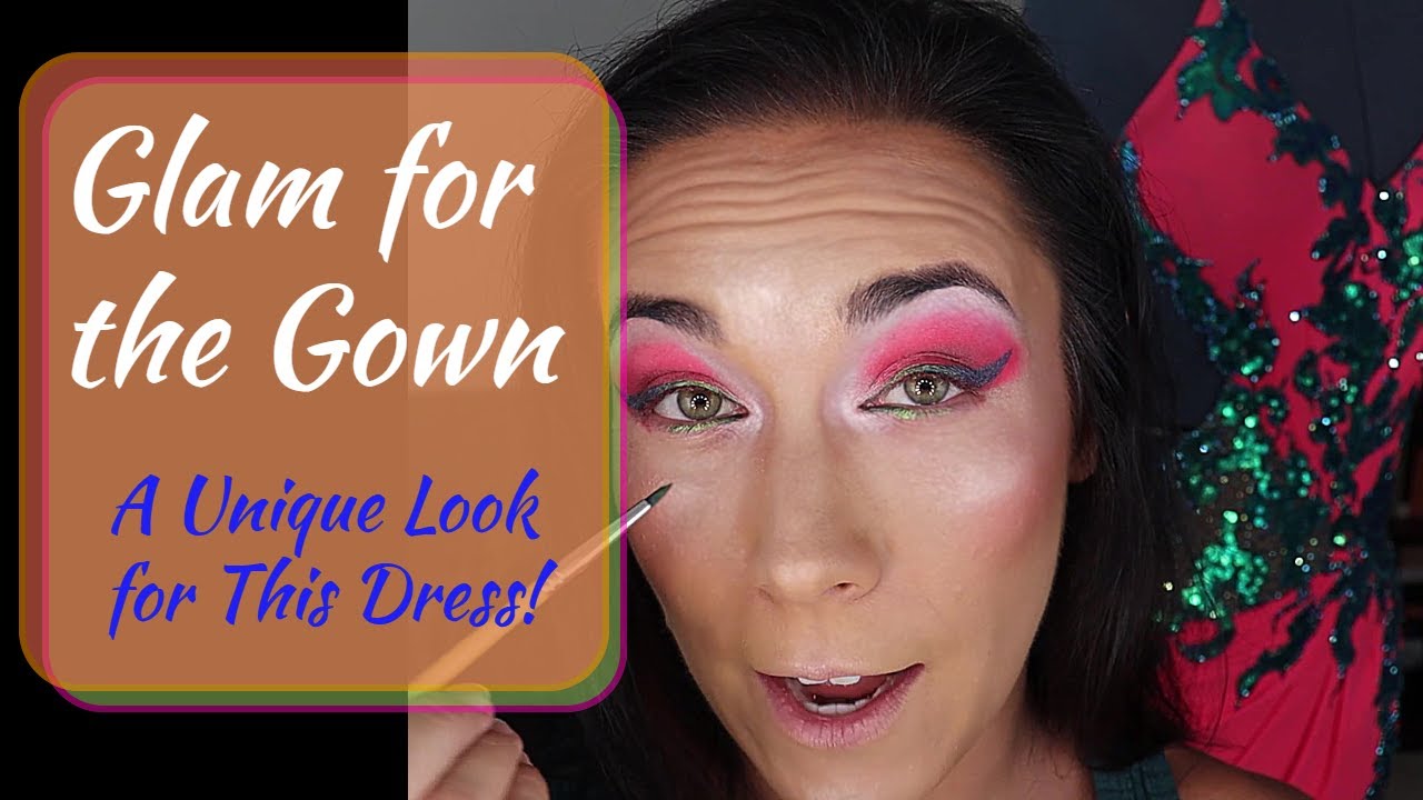 Duochrome Pink, Green and Blue Eyeshadow | Colorful Ballroom Makeup