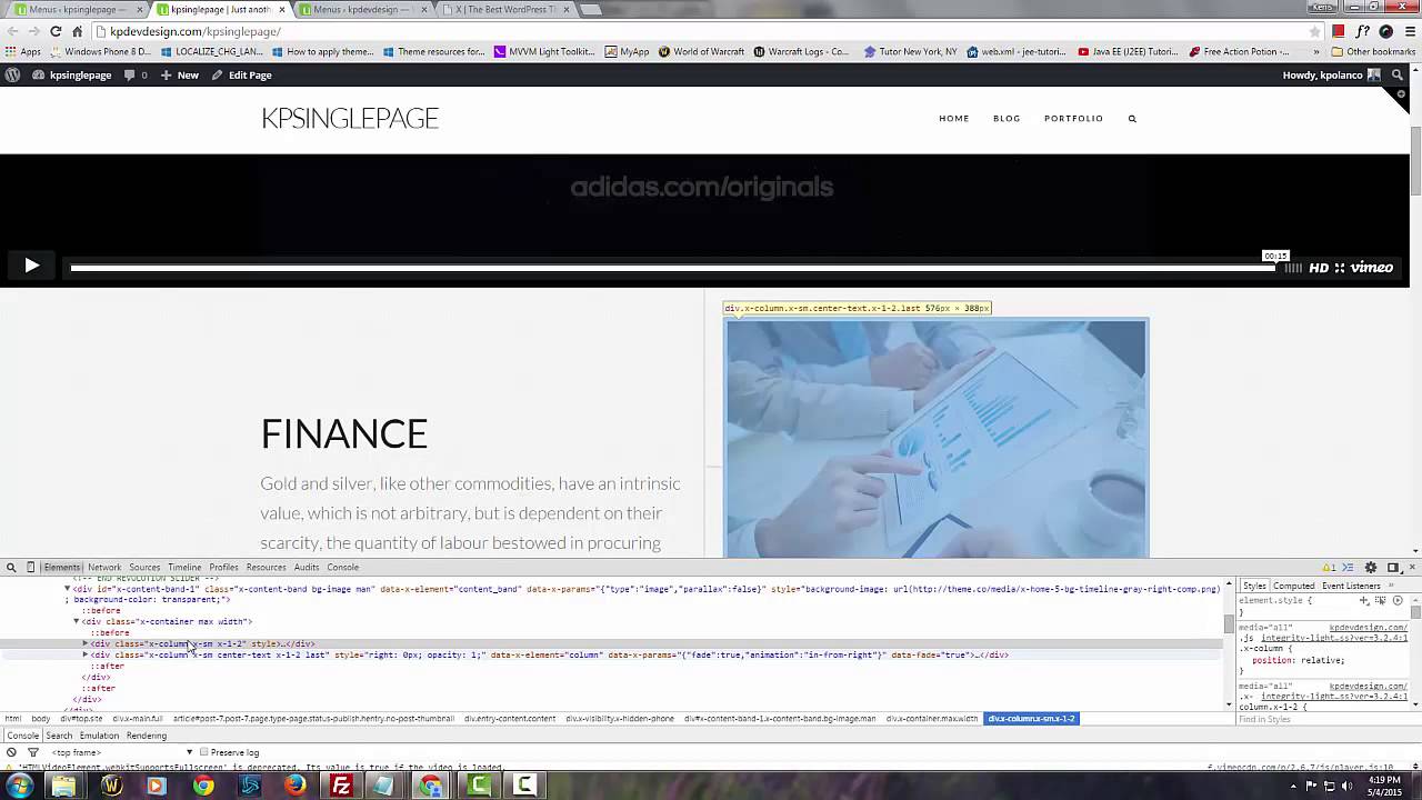 How to setup home page and single page layout xtheme