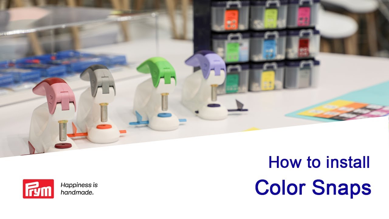 How to install color snaps by Prym Vario Creative Tool (VCT)