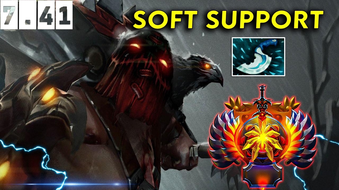 Pudge Immortal Soft Support - Dota 2 Patch 7.41 Pro Pub Gameplay