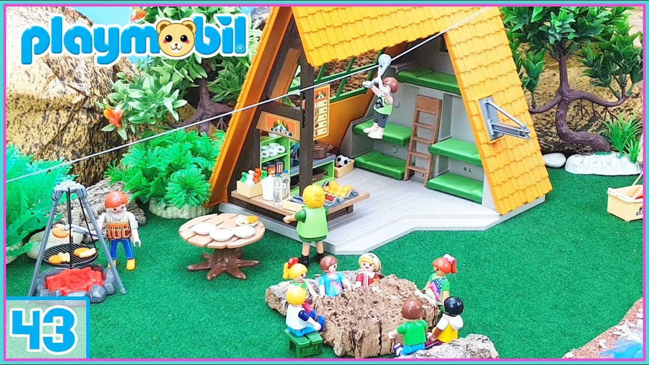 Playmobil 43 | Primer día en el campamento de verano y la broma del fantasma 👻