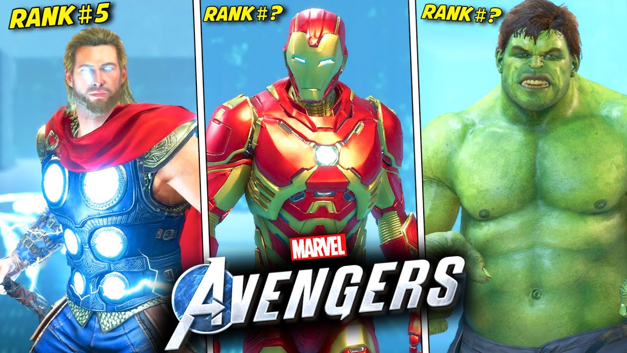Все герои Мстителей Marvel отсортированы от худшего к лучшему