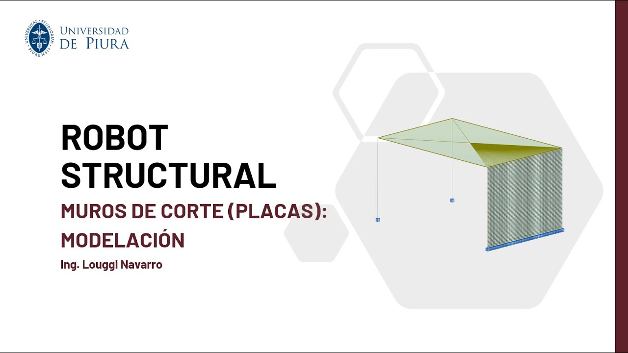 ROBOT STRUCTURAL - MUROS DE CORTE (PLACAS): MODELACIÓN