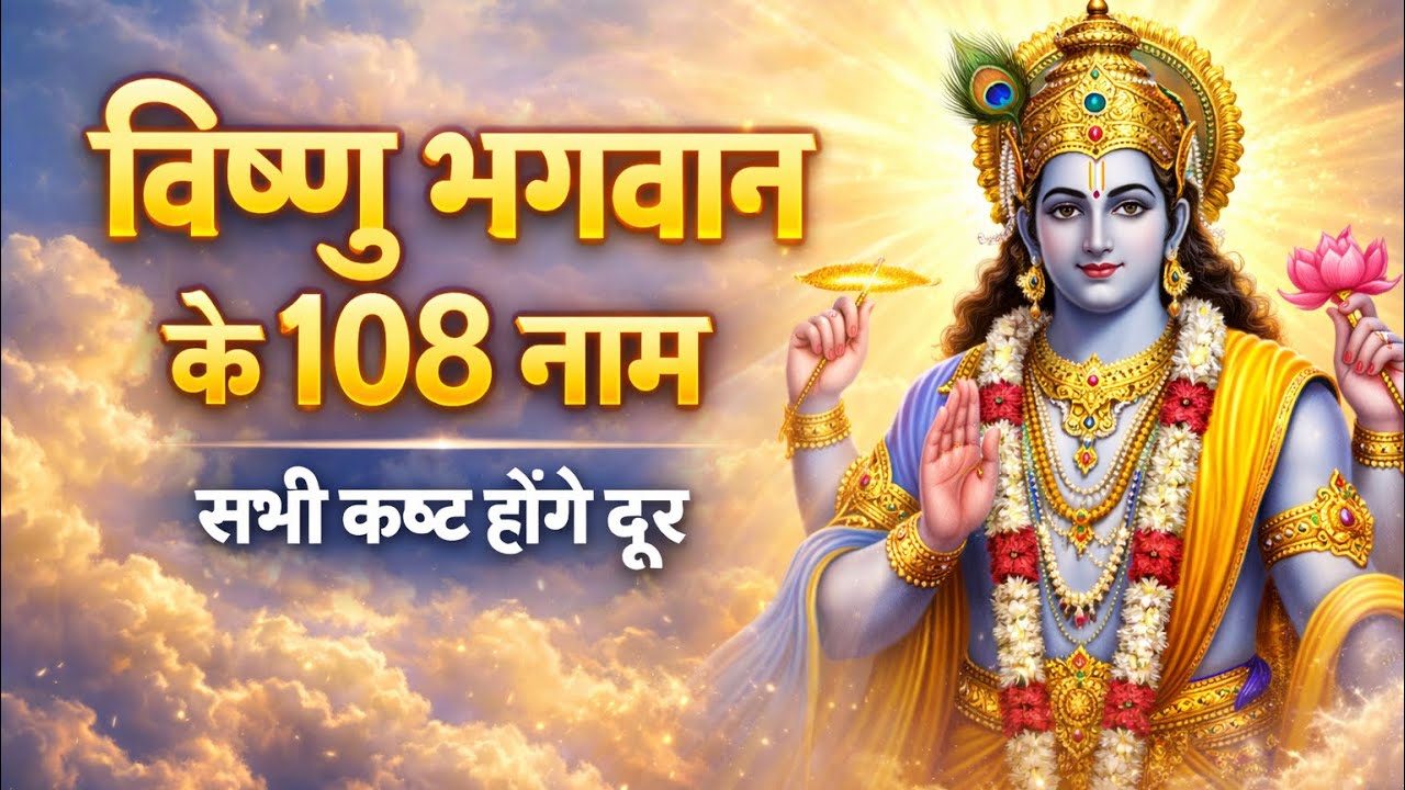 विष्णु भगवान के 108 नाम | सभी कष्ट होंगे दूर | शांति, सुख और समृद्धि | Vishnu Bhagwan ke 108 naam