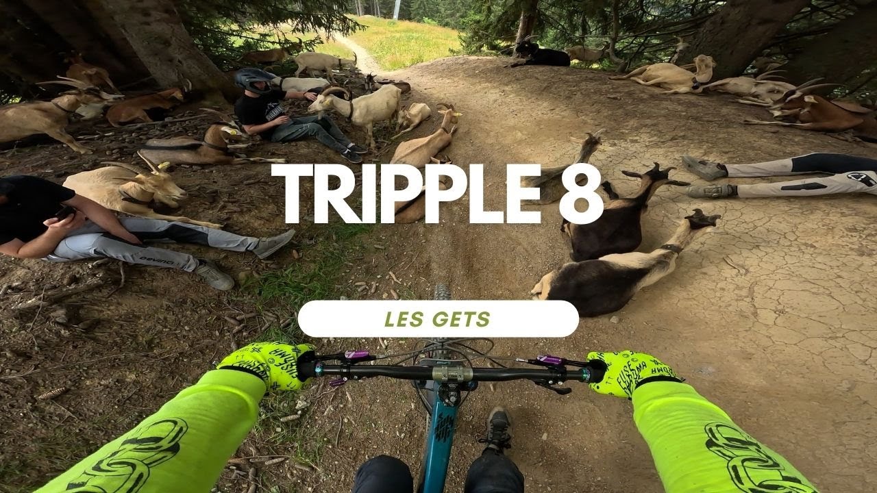 Tripple 8 Goat CRASH 🐐💥 Bikepark Les Gets France 🇫🇷 Portes Du Soleil Full Run POV RAW