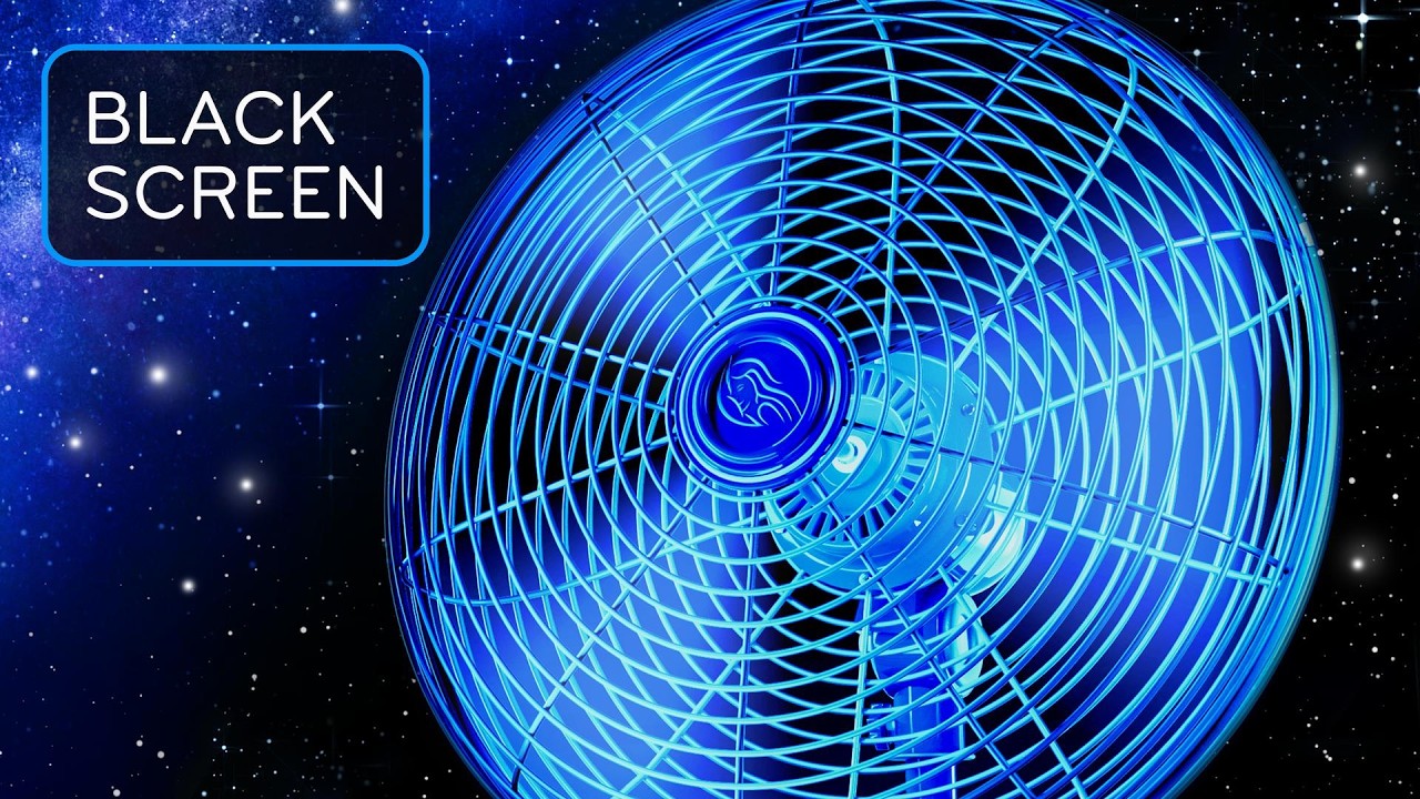 BLACK SCREEN White Noise of a Fan for Sleeping & Relaxation