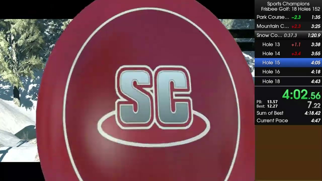 *WR* Sports Champions: Frisbee Golf (18 Holes, Silver Tees) in 4:47.901