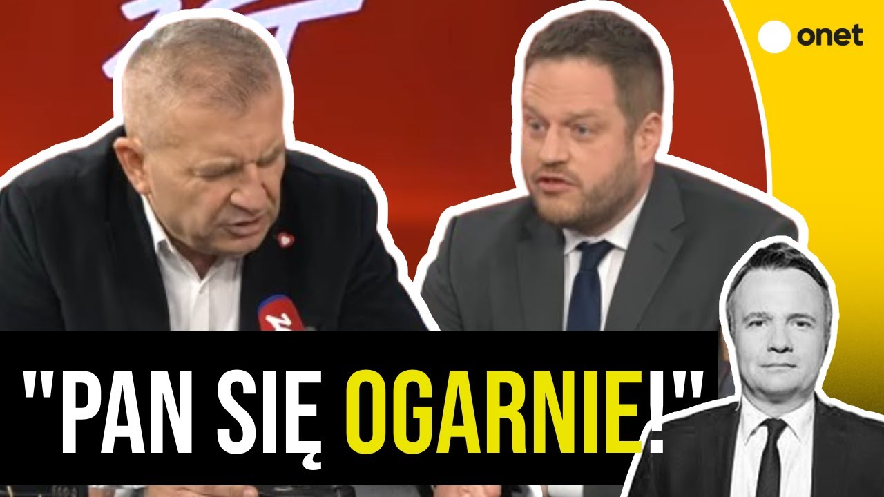 Spięcie dw&oacute;ch ministr&oacute;w w studiu. 