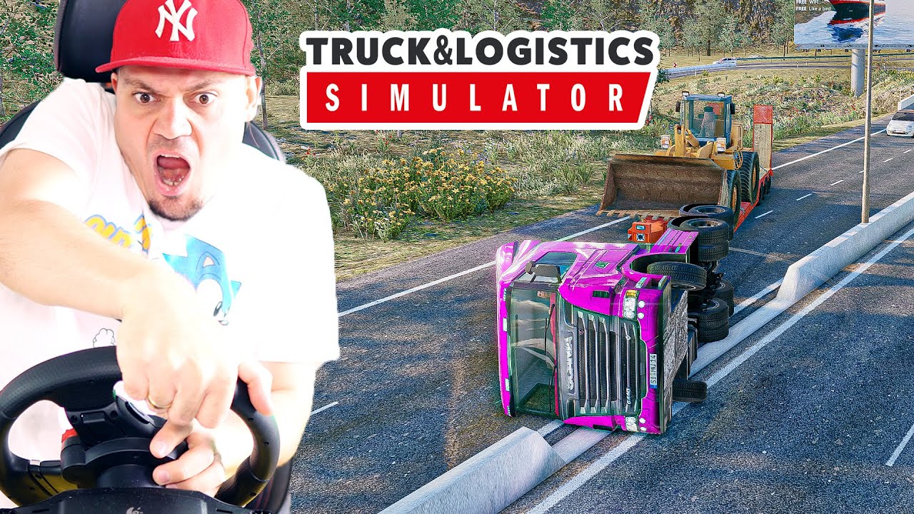 Śmiertelny WYPADEK na AUTOSTRADZIE moją RÓŻOWĄ CIĘŻARÓWKĄ! 🚚 Logistics Simulator