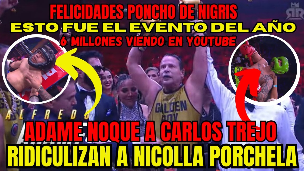 NICOLLA  EN RIDICULO NOQUEADO POR ALDITO DE NIGRIS ABELITO LO TRAIAN COMO PIÑATA