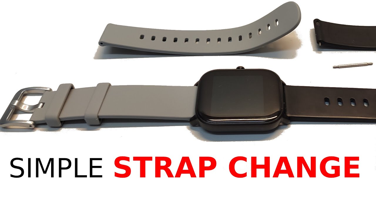 HOW TO CHANGE A STRAP ON A WATCH | REPLACE SMART WATCH STRAP | CLOSE UP EXPLANATION | SPORTS WATCH
