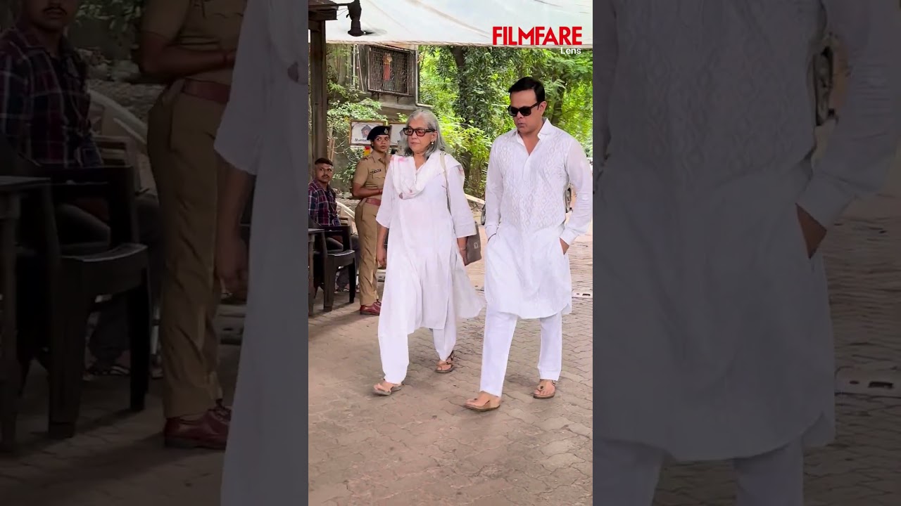 Ratna Pathak Shah and Sumeet Raghvan Arrive to Pay Their Respects at Satish Shah&rsquo;s Last Rites