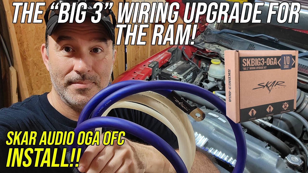 Модернизация проводки «Big 3» для RAM Hemi 4-го поколения — комплект Skar Audio Big 3