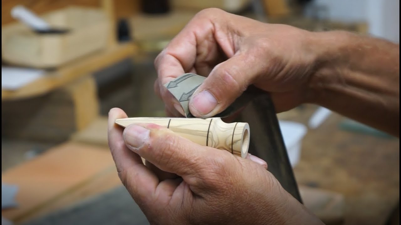 Herstellung von Mundstücken aus Holz