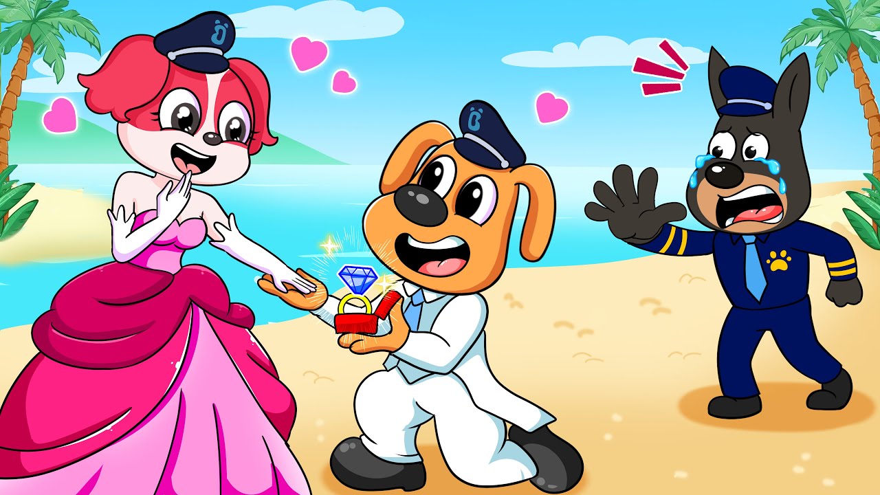 Did Papillon Choose Labrador As Her Husband?! Labrador Love Story - Sheriff Labrador Animation