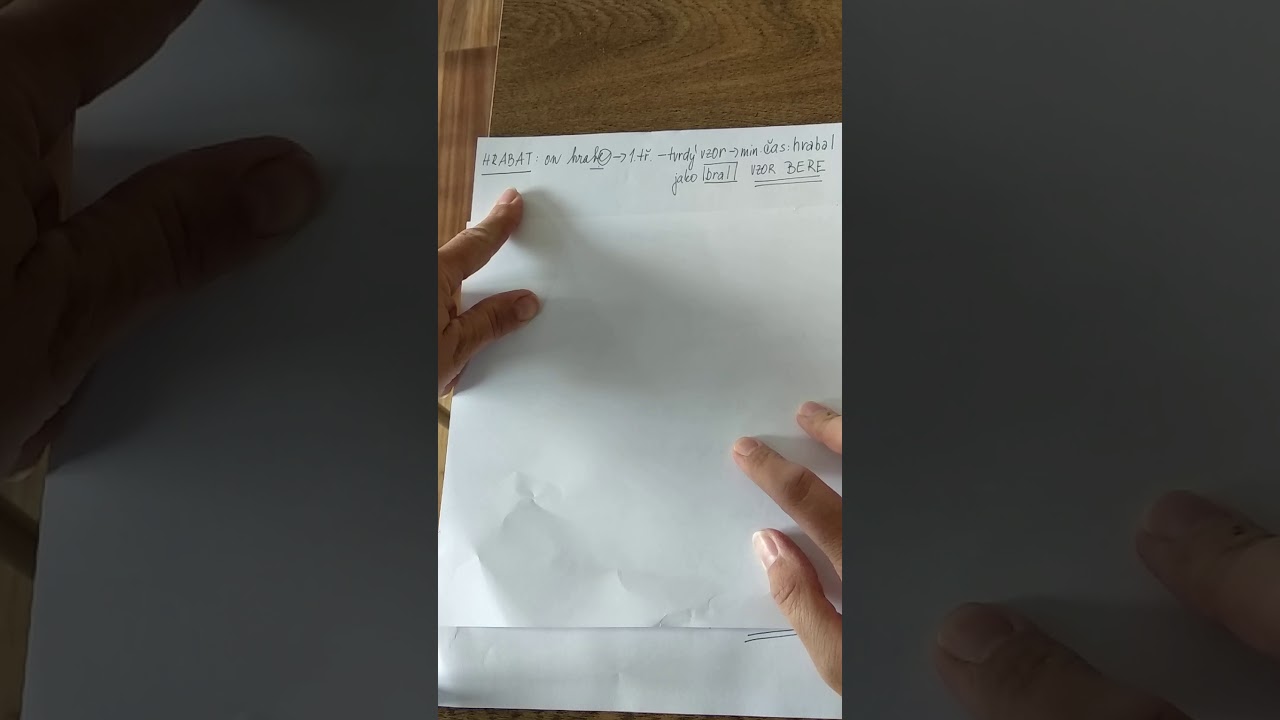 slovesné třídy a vzory