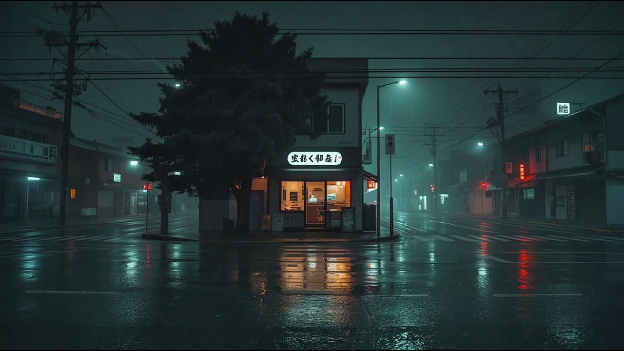 AfterRain Lofi - Sleepy Rainy City | Relaxing Lofi Music