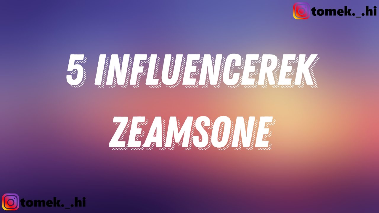Zeamsone - 5 INFLUENCEREK (TEKST/LYRICS)