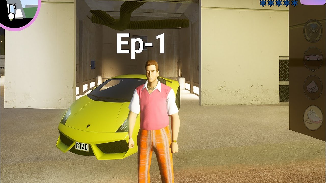 Grand theft auto vice city | 1st episode| completing mission 3 and I got busted 