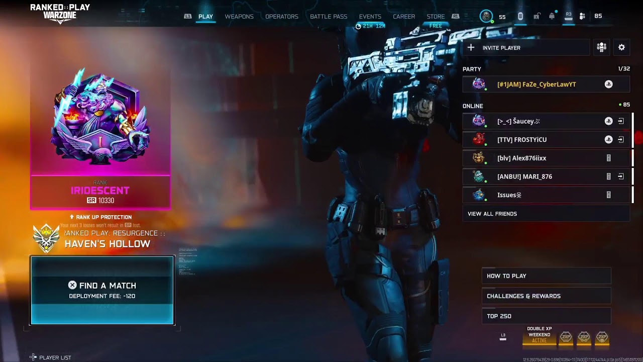 🔵LIVE WARZONE RANKED GRIND🔥|#1🇯🇲 JAMAICAN COMPETITIVE Player🎮| Iridescent