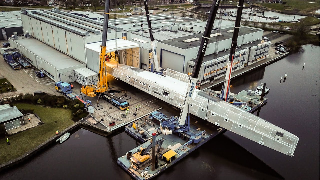 Behind-the-scenes docu: Royal Huisman turns its largest hull ever