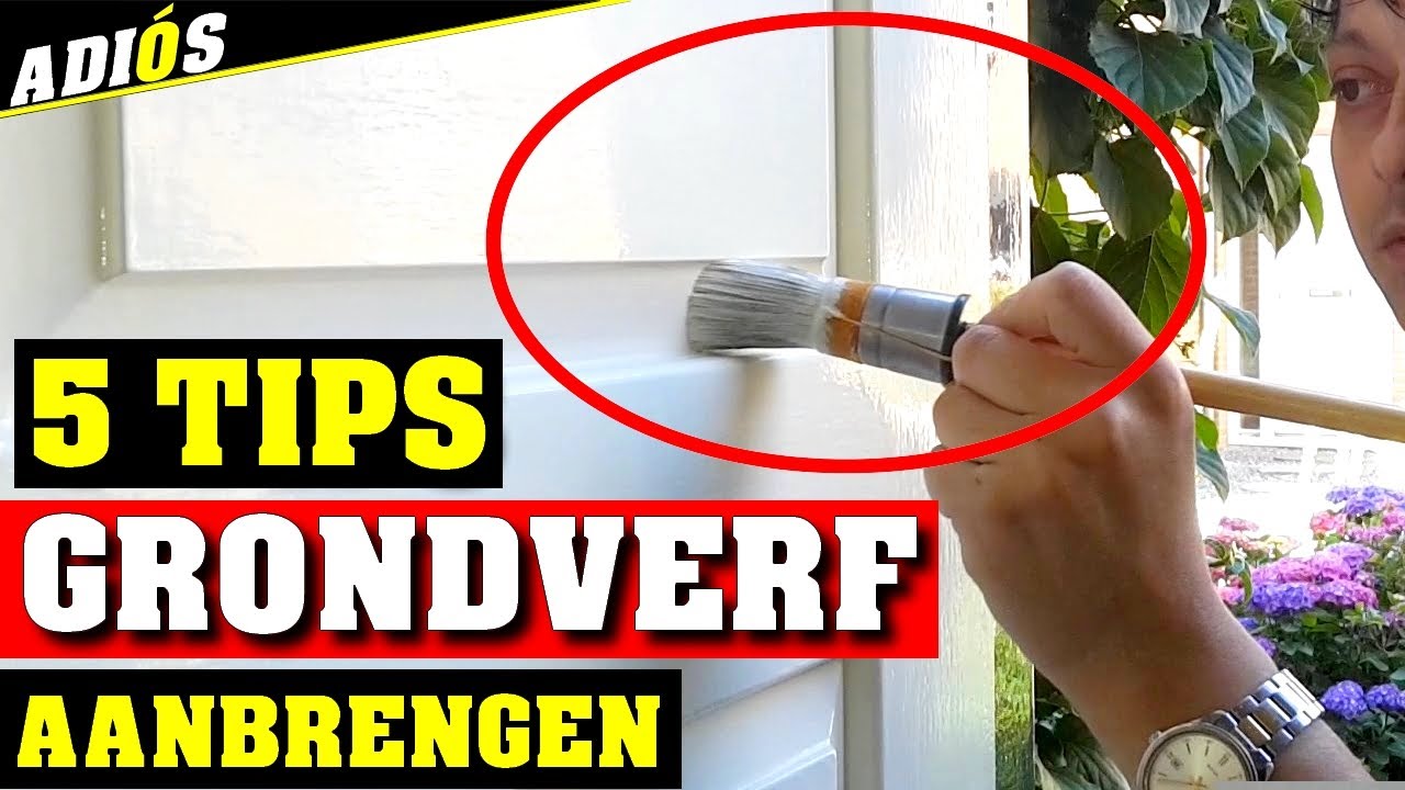 5 TIPS BIJ GRONDVERF AANBRENGEN OP HOUT!