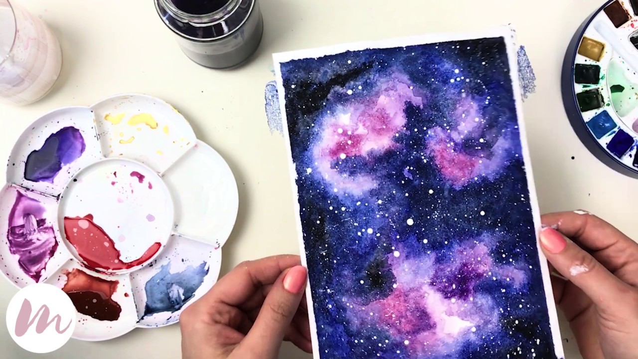 Galaxie malen | MODERNES AQUARELL
