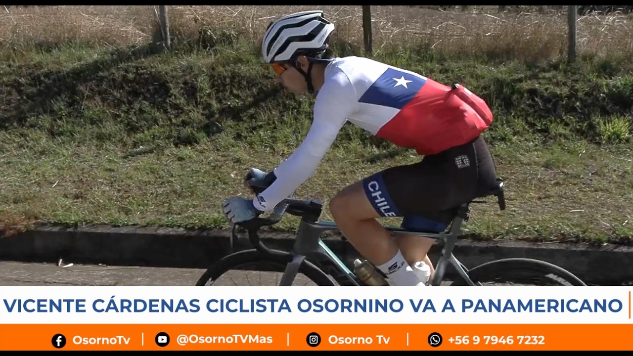 VICENTE CÁRDENAS CICLISTA OSORNINO VA A PANAMERICANO DE LA ESPECIALIDAD.