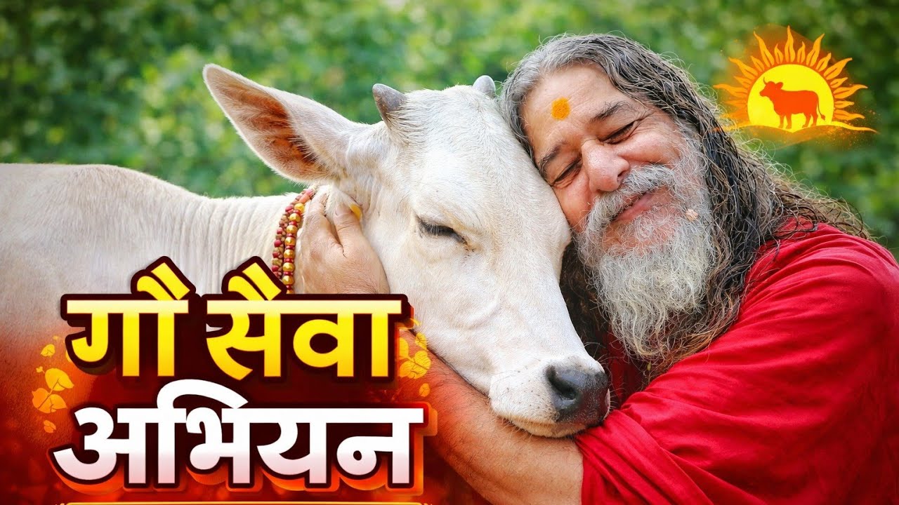 गौ सेवा अभियान श्री स्वामी विश्वात्मानंद सरस्वती जी महाराज द्वारा 