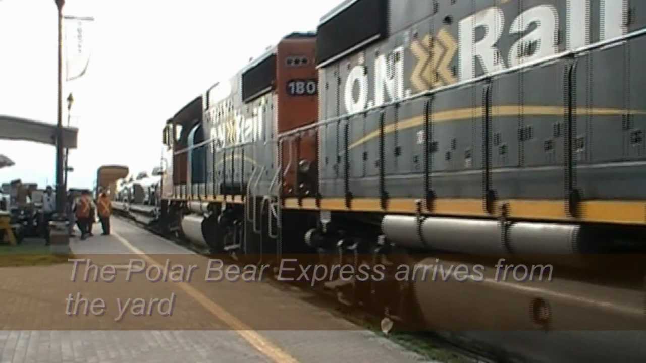 Aboard the Northbound Ontario Northland Polar Bear Express to Moosonee, ON