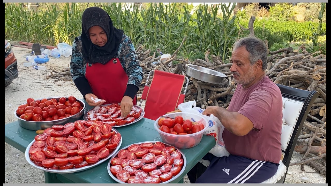 10 Kilodan Domates Kurusu Yaptım 🍅 Kış Hazırlıkları Yapmaya Devam Ediyorum