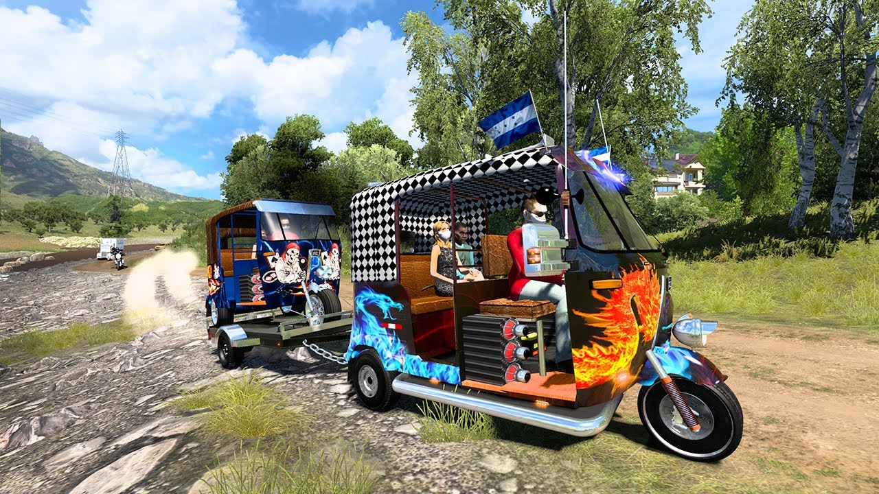 LA MOTOTAXIS Mas Rápida De Hondura Accidente A Alta Velocidad American Truck Simulator