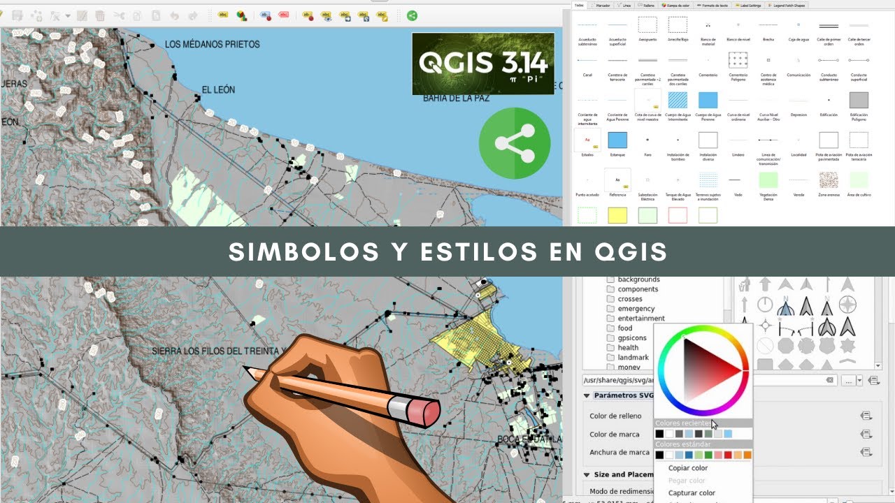 Como usar el administrador de estilos QGIS 2020