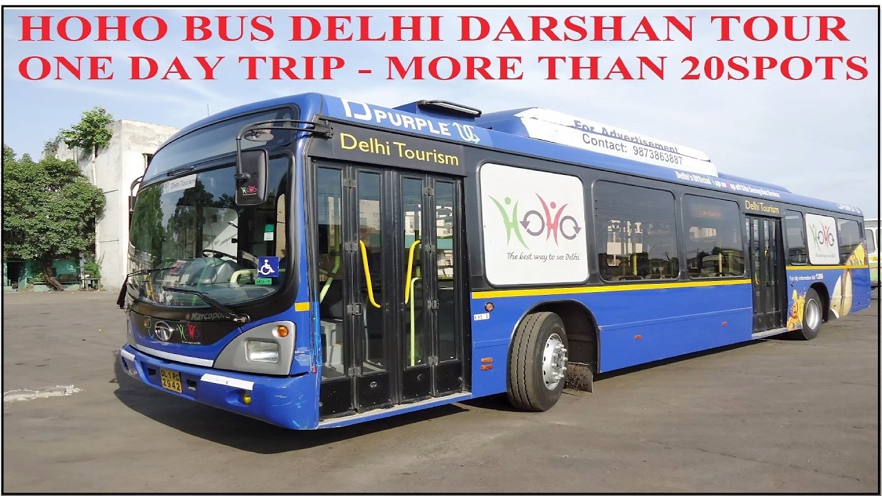 HOHO BUS DELHI DARSHAN IN ONE DAY / DELHI DARSHAN WITH HOHO BUS LIVE COMMENTARY | DELHI IN ONE DAY