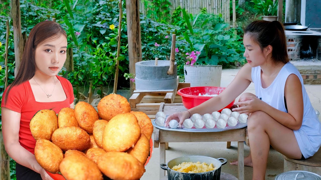 How To Make Doughnuts and Bring Doughnuts Bring it Back To The Village To Sell | Thảo Bushcraf