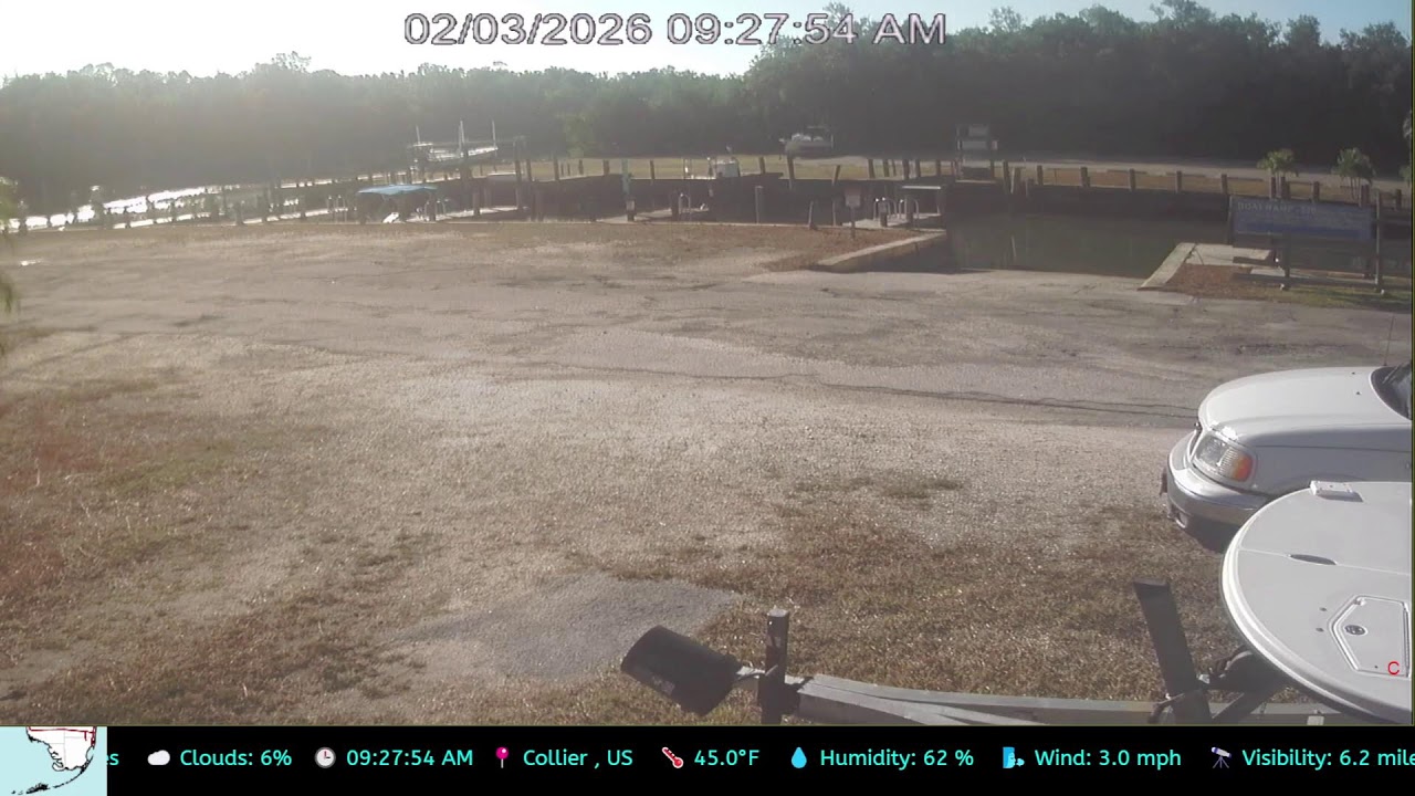 🎥 LIVE from Everglades City: Glades Haven Marina Boat Ramp – Gateway to the Wild! 🌴🐊