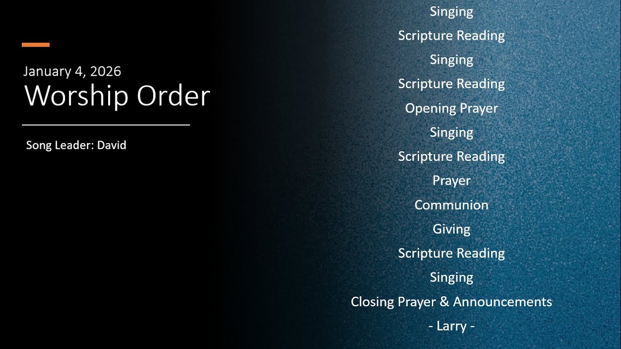 January 4 Worship Services | 2026