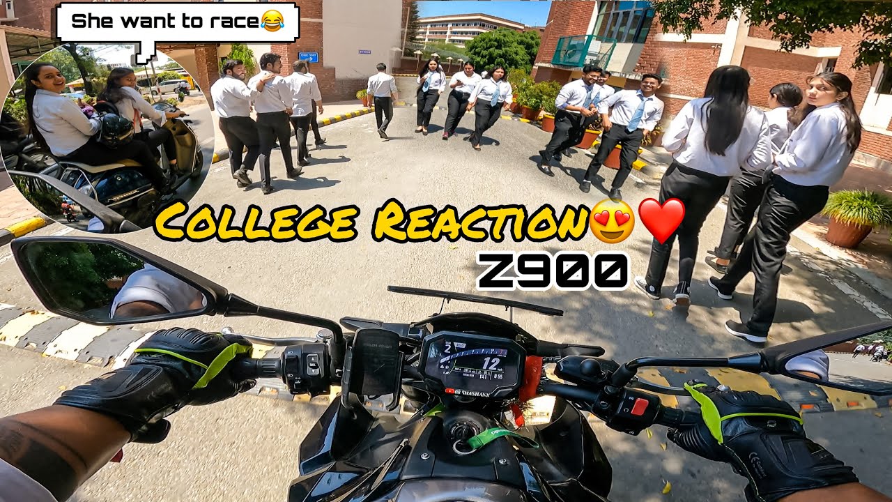 Taking My Kawasaki z900 to College 😍❤️ | Public Reaction on Superbike | Birthday Celebration 🥳