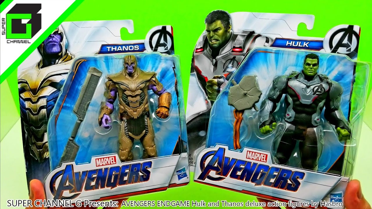AVENGERS ENDGAME Hulk and Thanos UNBOXING Deluxe action figures by Hasbro!!!