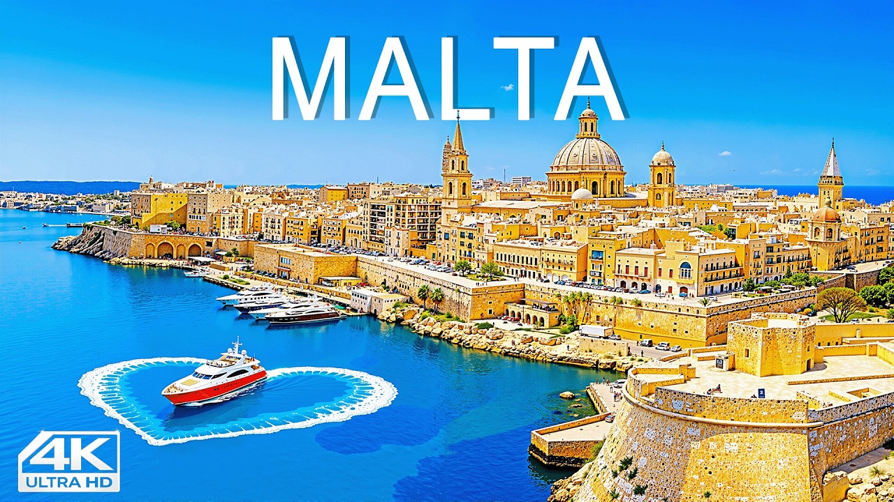 [4K] Мальта 🇲🇹 Невероятная Голубая лагуна и скрытые острова | Рай для миллиардеров