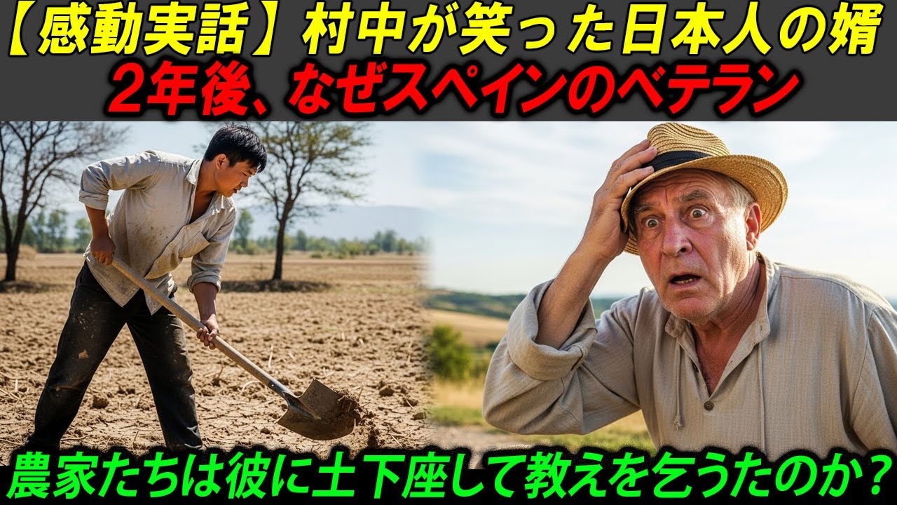 【海外感動実話】日本人の婿が救った、義父のスペイン農園。「終わった土地」を復活させた日本の農法に、村中がひざまずいた理由