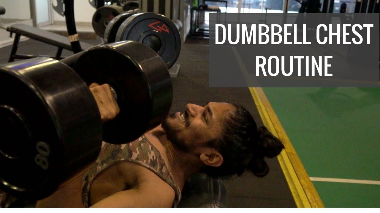 Dumbbell Only Chest Routine - sinhala bodybuilding