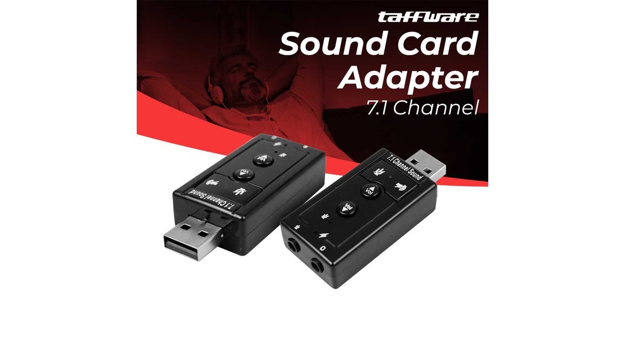 Taffware USB 7.1 Channel Sound Card Adapter - TC-03 - VZUA06XX