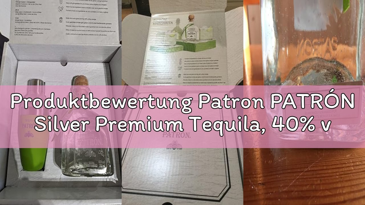 Produktbewertung Patron PATRÓN Silver Premium Tequila, 40% vol., 70cl / 700ml, in einer Limited-Edit