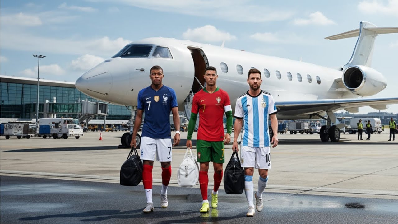 Ronaldo, Messi and Mbappé: Their Incredible Stay in Africa After the Flight!