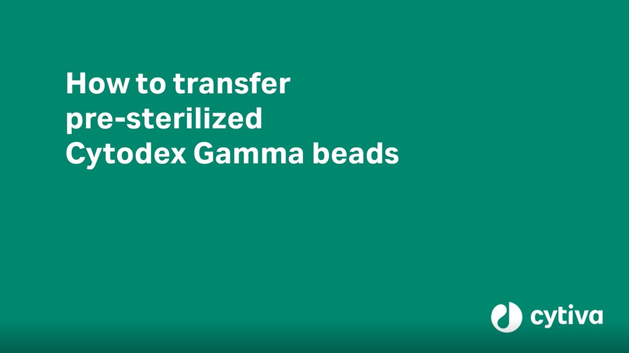 Cytodex™ Gamma microcarrier tutorial: How to transfer